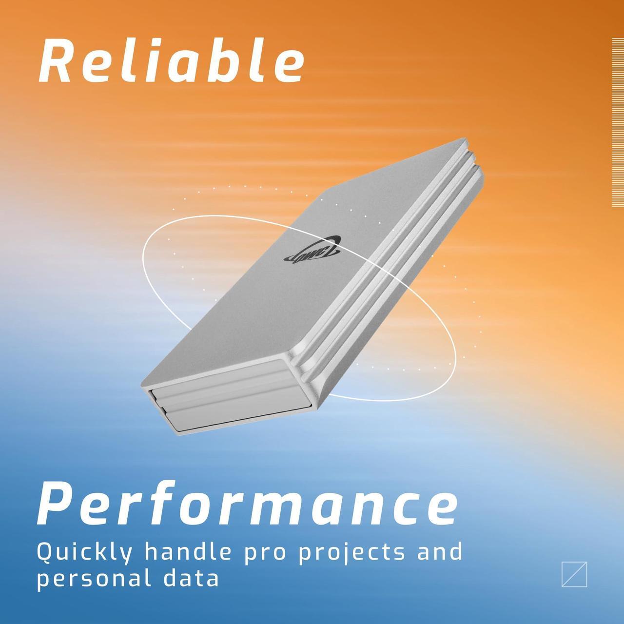 Alt view image 4 of 7 - OWC 2TB Envoy Single Ultra Portable Aluminum Bus Powered 10G/s USB-C Thunderbolt Compatible External NVMe SSD Drive