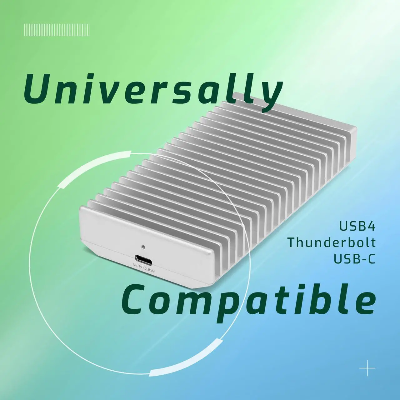 Alt view image 3 of 7 - OWC 1TB Express 1M2 Portable NVMe Thunderbolt (USB-C) SSD USB4 Ultra Fast External SSD Drive with Aluminum Heat Sink Enclosure