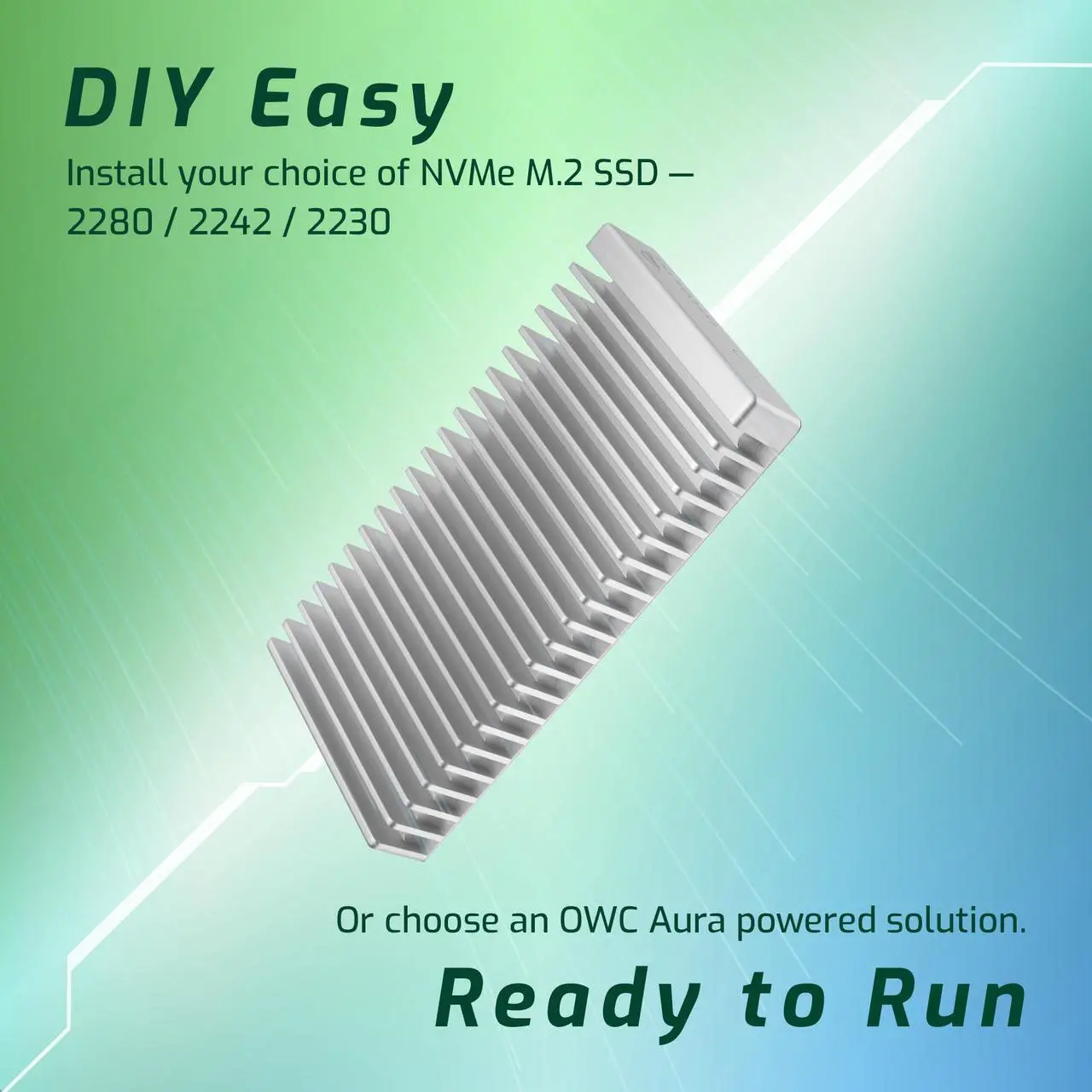 Alt view image 5 of 7 - OWC 1TB Express 1M2 Portable NVMe Thunderbolt (USB-C) SSD USB4 Ultra Fast External SSD Drive with Aluminum Heat Sink Enclosure