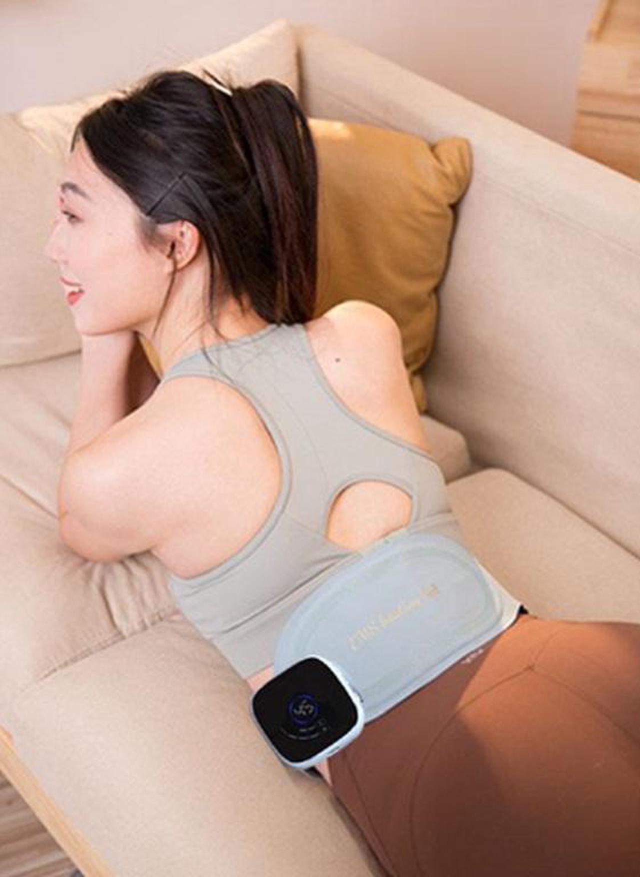 Alt view image 2 of 6 - Prospera Corporation SL011 Hot Compress EMS Massage Belt with Voice