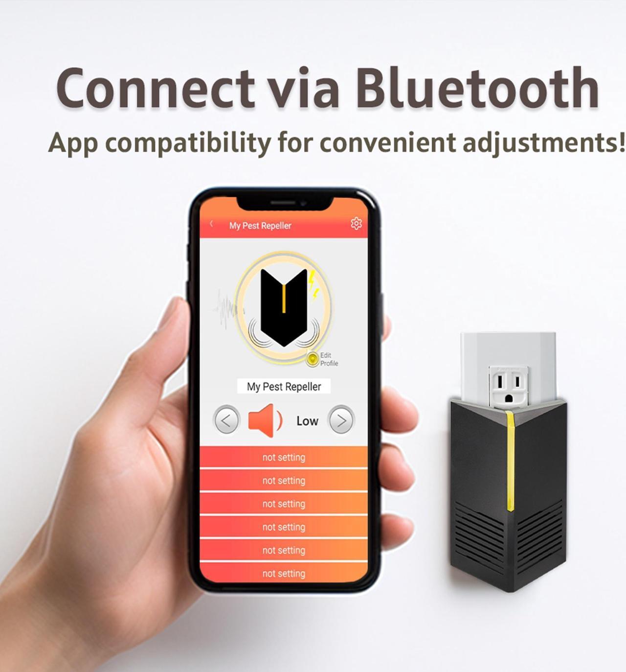 Alt view image 4 of 6 - DigiMax Bluetooth Ultrasonic Pest Repeller