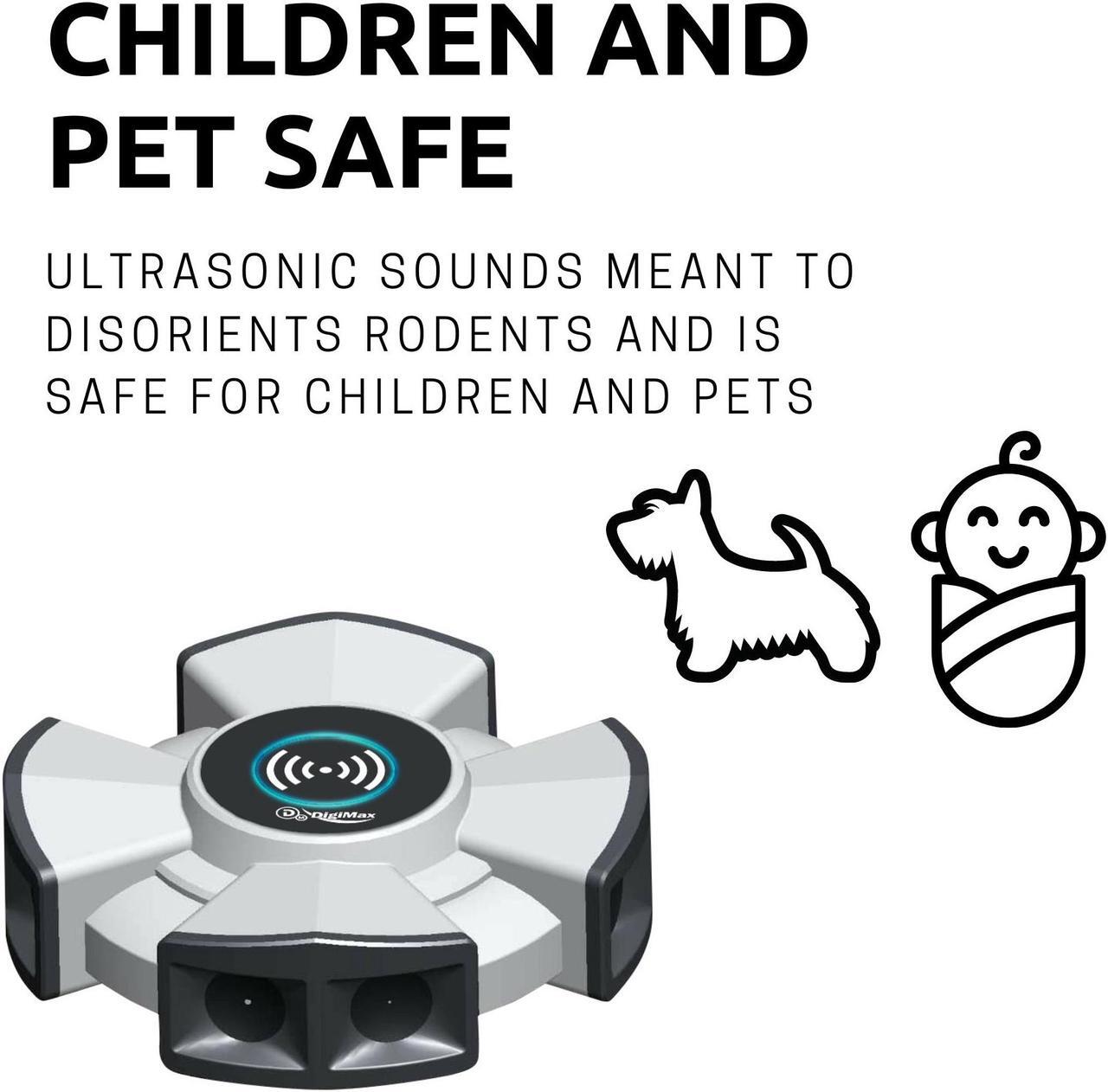 Alt view image 5 of 7 - DigiMax Bluetooth Pest Repeller - Digital 8 Speaker