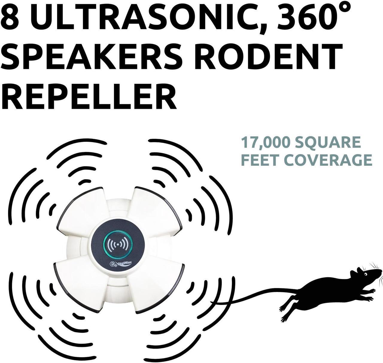Alt view image 2 of 7 - DigiMax Bluetooth Pest Repeller - Digital 8 Speaker
