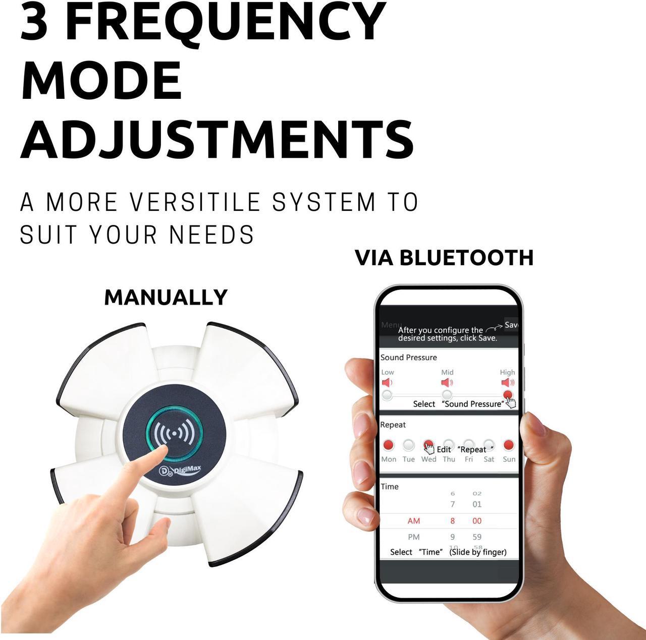 Alt view image 3 of 7 - DigiMax Bluetooth Pest Repeller - Digital 8 Speaker