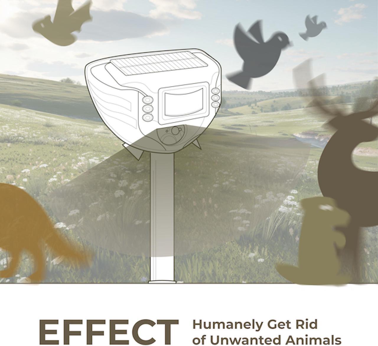 Alt view image 5 of 7 - DigiMax Ultrasonic Animal & Pest Repeller with 3 Poles