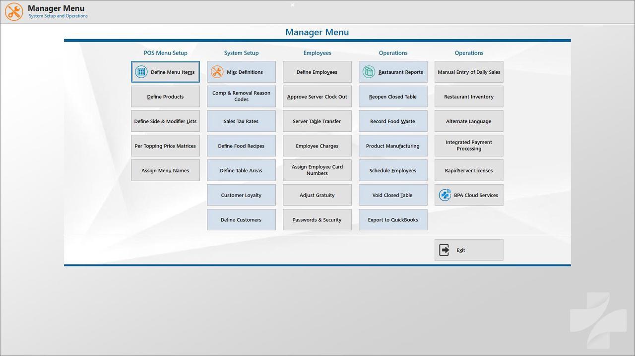 Alt view image 6 of 7 - Business Software Solutions Inc. BPA POS Restaurant Professional Software - Single/First Station