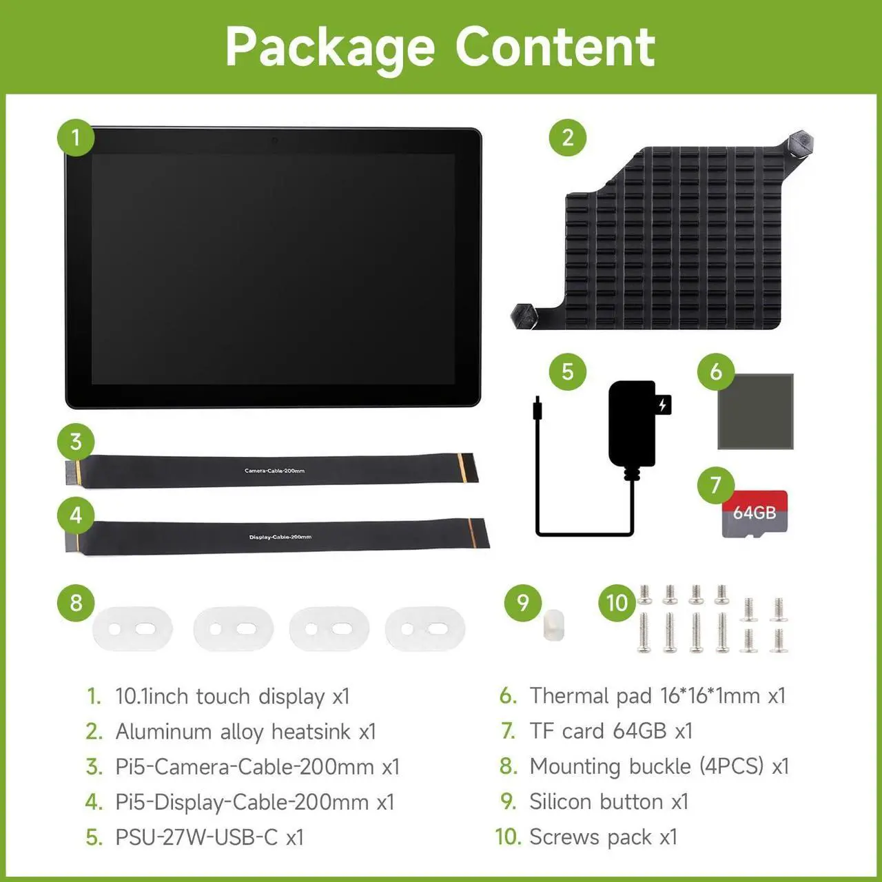 Alt view image 2 of 5 - Waveshare Industrial HMI All-in-one Touch Display, Compatible with Raspberry Pi 5, Supports Dual 4K HDMI Output, 10-Point Touch, Optical Bonding, 10.1inch Display, NOT Include Raspberry Pi 5-4GB