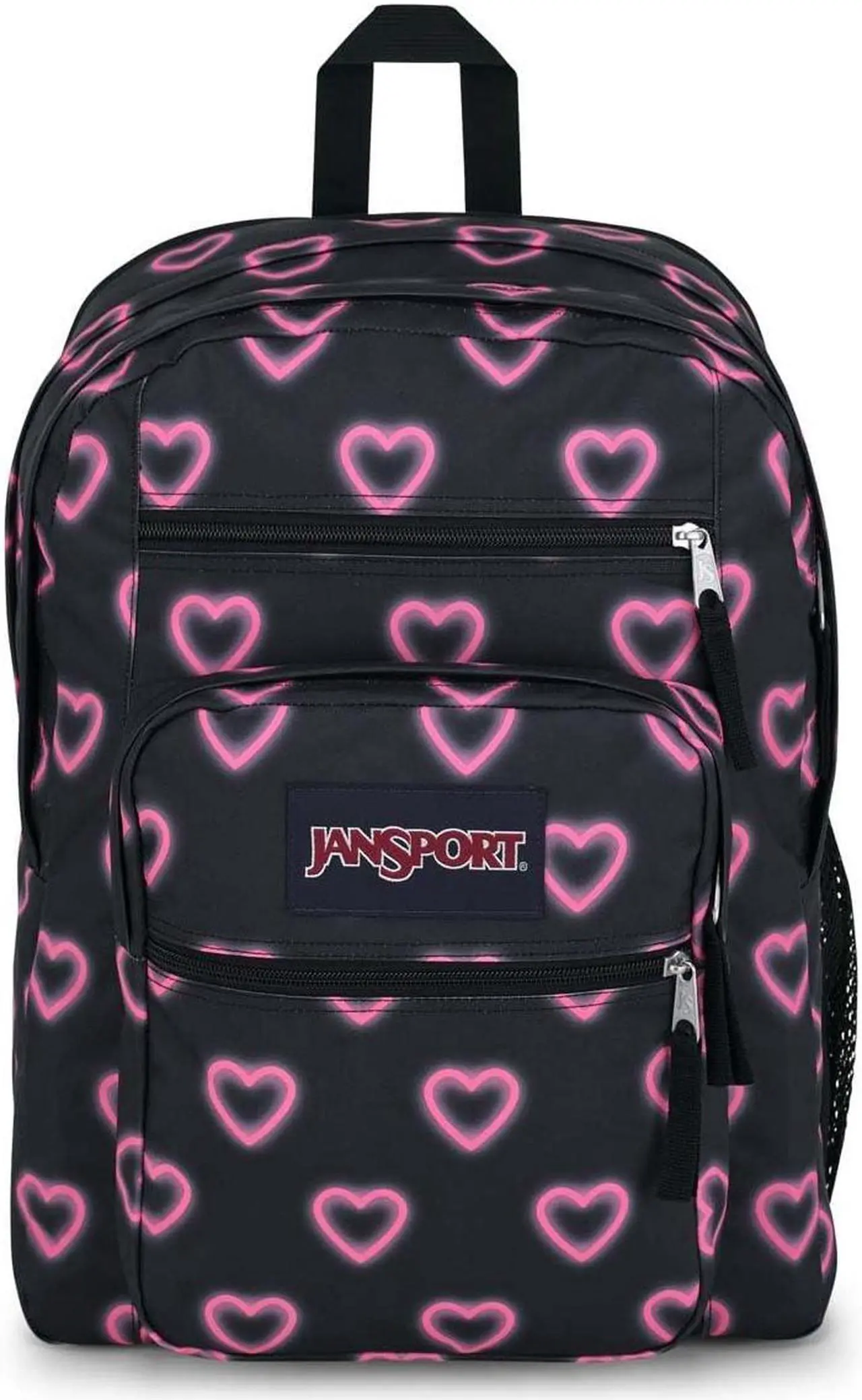 Main image of JanSport Laptop Backpack - Computer Bag with 2 Compartments, Ergonomic Shoulder Straps, 15" Laptop Sleeve, Haul Handle - Happy Hearts Black