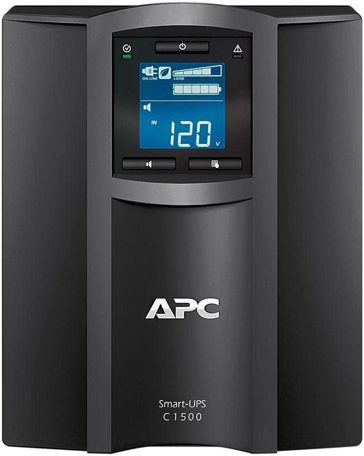 Alt view image 2 of 5 - APC 1500VA Smart UPS with SmartConnect, SMC1500C Sinewave UPS Battery Backup, AVR, 120V, Line Interactive Uninterruptible Power Supply