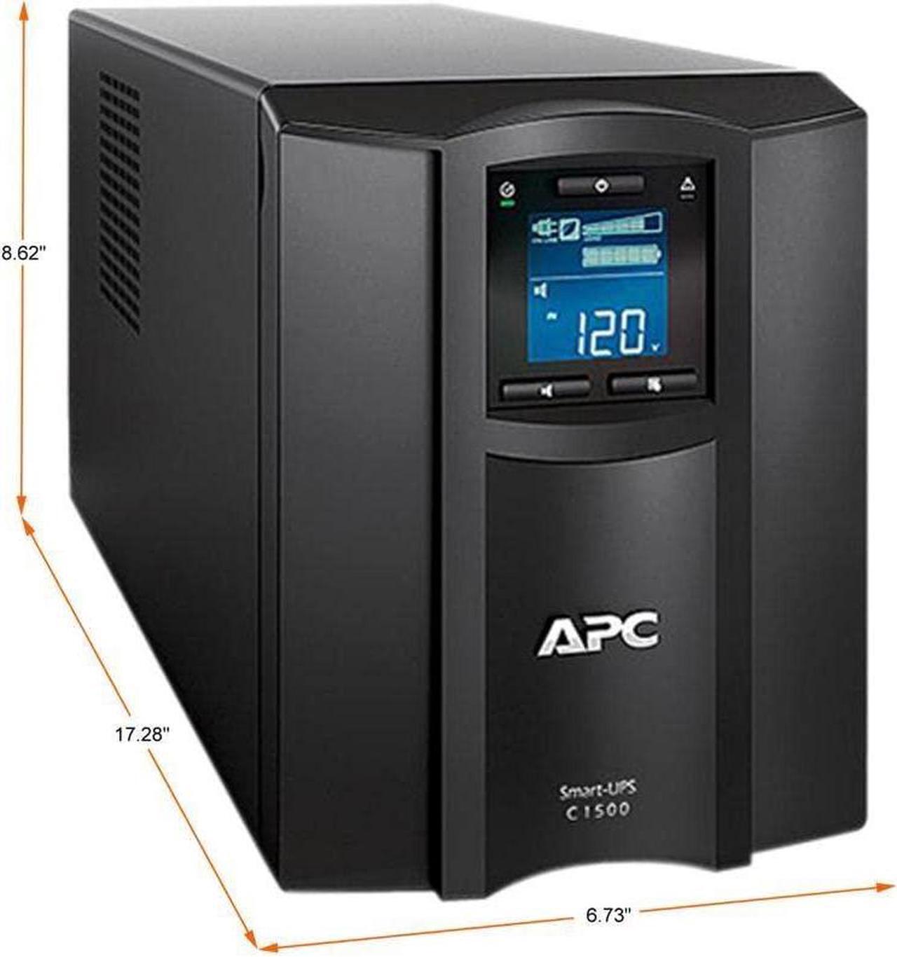 Alt view image 4 of 5 - APC 1500VA Smart UPS with SmartConnect, SMC1500C Sinewave UPS Battery Backup, AVR, 120V, Line Interactive Uninterruptible Power Supply