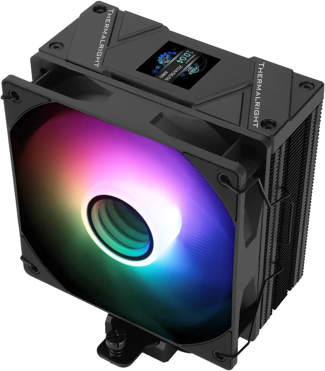 Main image of Thermalright Assassin Spirit 120 Vision ARGB Black CPU Cooler, Computer Heatsink Cooler 4 Heat Pipes,PC Display Screen CPU Cooling with 1.54in,240*240 Resolving Power,for AM4/AM5 and LGA1700/1851/115X