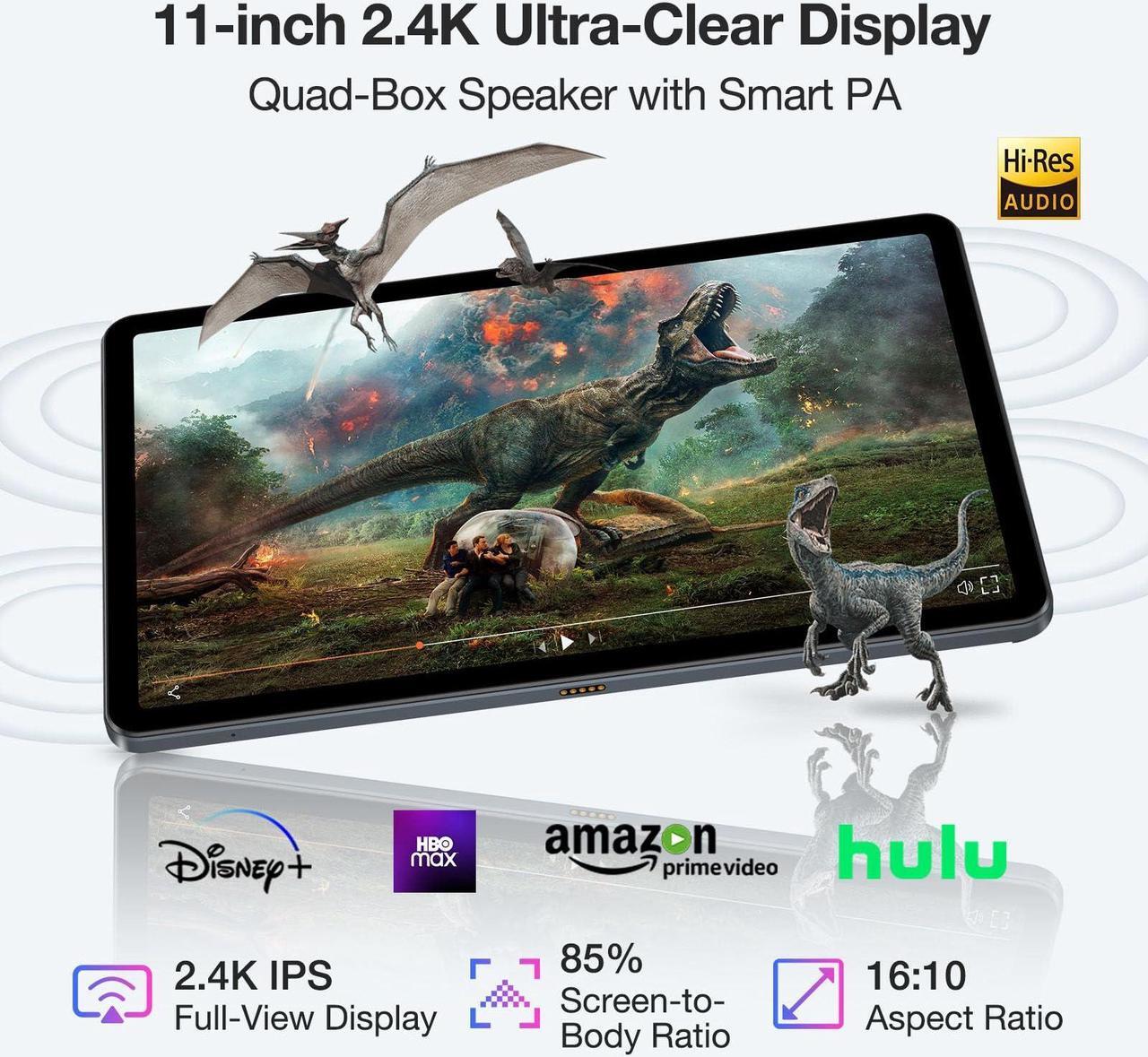 Alt view image 2 of 5 - DOOGEE T30SE Tablet with Keyboard, 11 Inch Android 14, 9GB RAM + 128GB, 2.4K Octa-Core Tablets, 8580mAh 13MP+ 5MP, Tablet with Keyboard+ Mouse+Pen