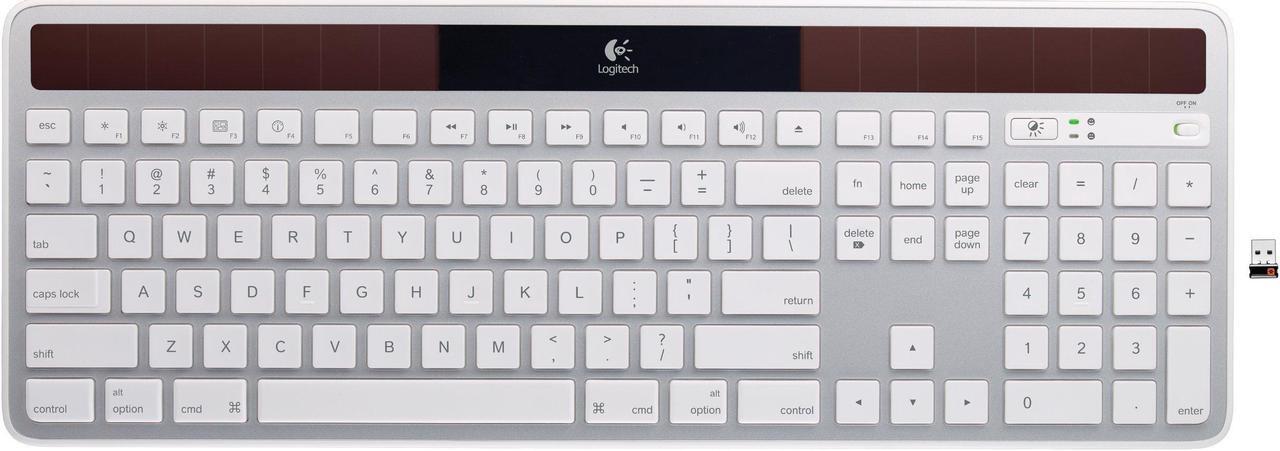 Alt view image 3 of 5 - Logitech Wireless Solar Keyboard K750 for Mac - Retail Box - Silver
