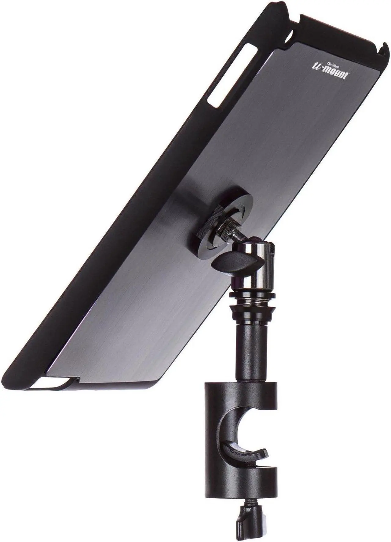 Main image of On-Stage TCM9161 Quick Release Tablet Mount with Snap-On Cover for iPad 2/3/4, Gun Metal