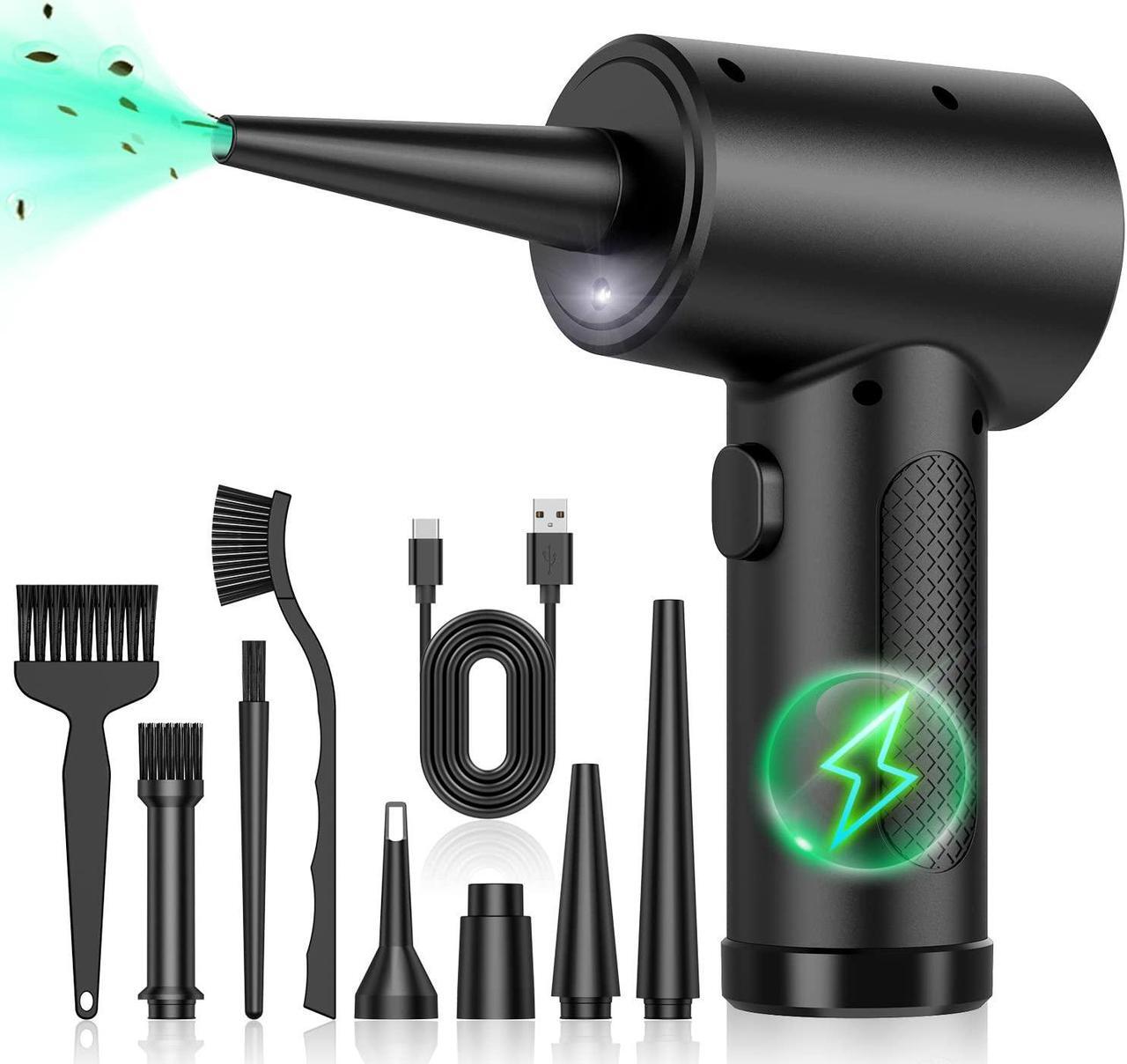 Main image of Compressed-Air-Duster-Keyboard-Cleaner 120000RPM Replace Jet Dry Canned ino air can Mini Blower Compressed air Blower for car Detailing Compressed air can pc dusters Jet Fan air Cleaning Kit