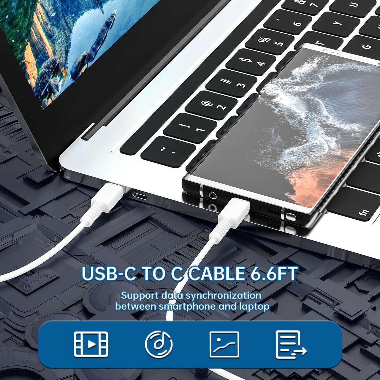 Alt view image 2 of 5 - Mac Book Pro Charger - 140W USB C Power Adapter Compatible with MacBook Pro 16 14 inch 2023 2022 2021 M3 M2 M1, MacBook Air 13 15 inch 2022 2023 2024 and All USB C Device, Included USB C-C Cord