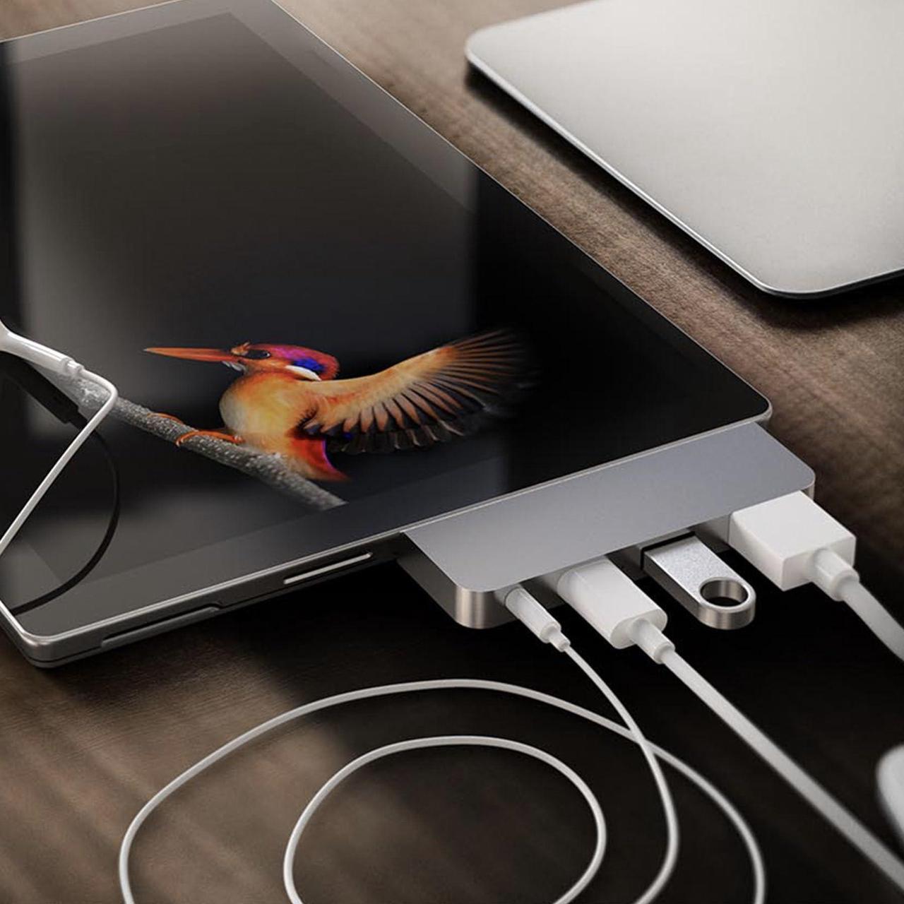 Alt view image 5 of 5 - HyperDrive 4-in-1 USB C Hub for Microsoft Surface Go Gen 1-4K30Hz HDMI Docking Station, USB-A, PD 60W USB C Docking Station, 3.5mm Audio Jack, Form-Fitting