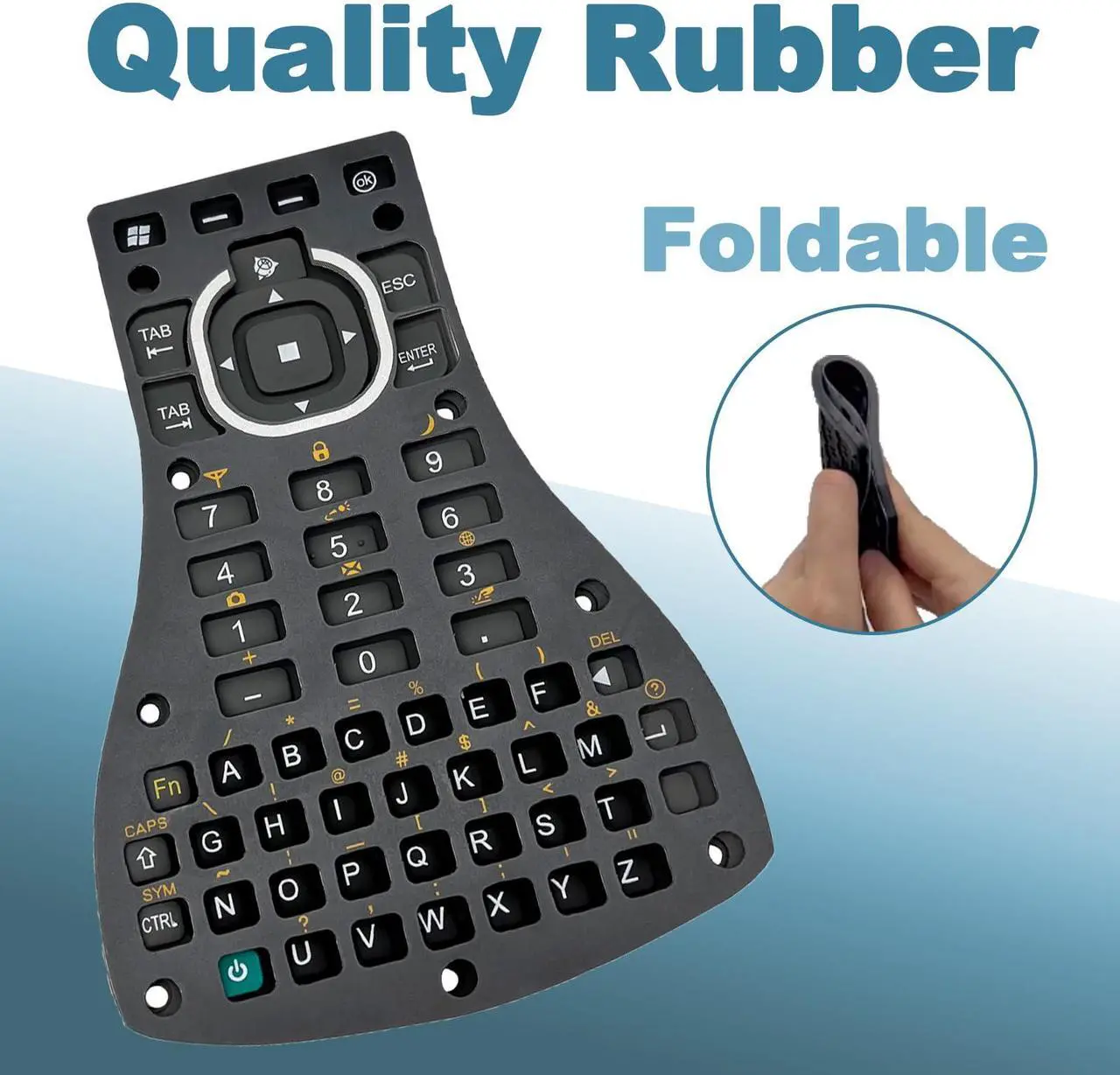 Alt view image 3 of 5 - JIEYUEXIN ABCD Rubber Keypad for Trimble TSC3 / Ranger 3 Data Collector, Keypad for TSC3 RTK Surveying Accessories