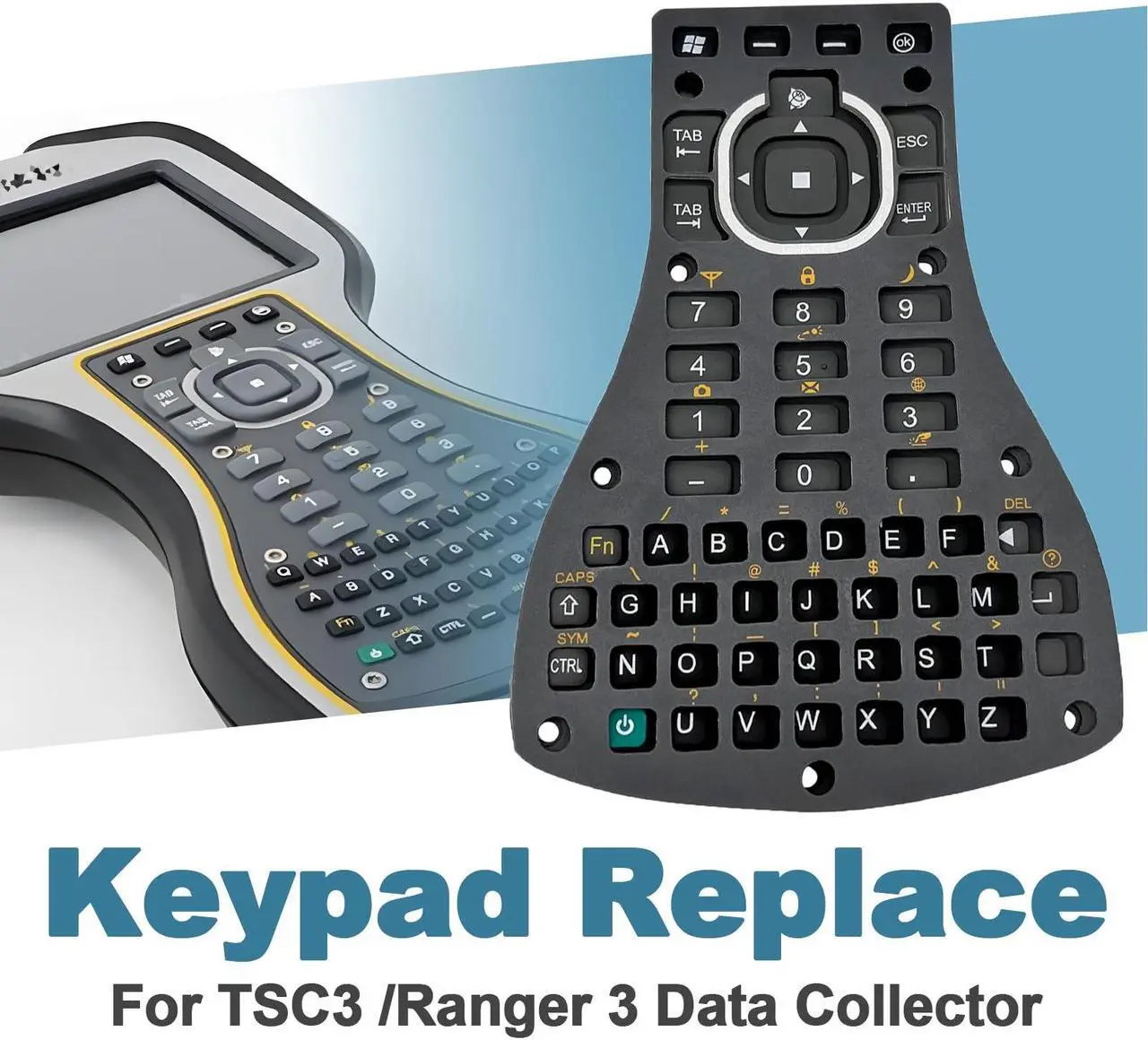 Alt view image 5 of 5 - JIEYUEXIN ABCD Rubber Keypad for Trimble TSC3 / Ranger 3 Data Collector, Keypad for TSC3 RTK Surveying Accessories