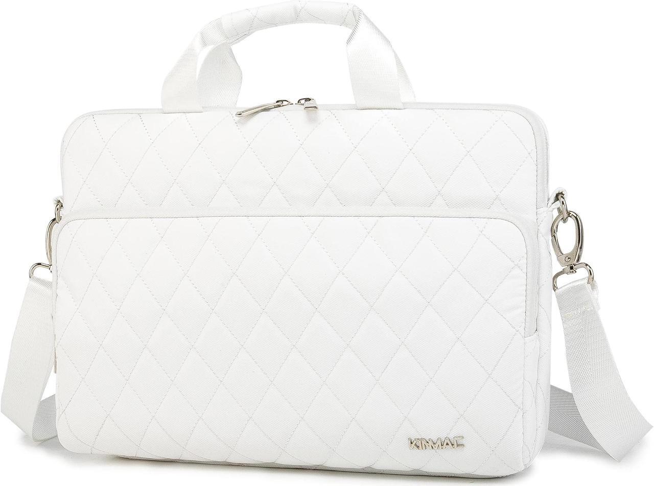 Main image of inmac 360 Degree Laptop Bag Full Cushioned Laptop Shoulder Bag For LG Gram 16 inch and 15.6 inch-16 inch Laptop (White)