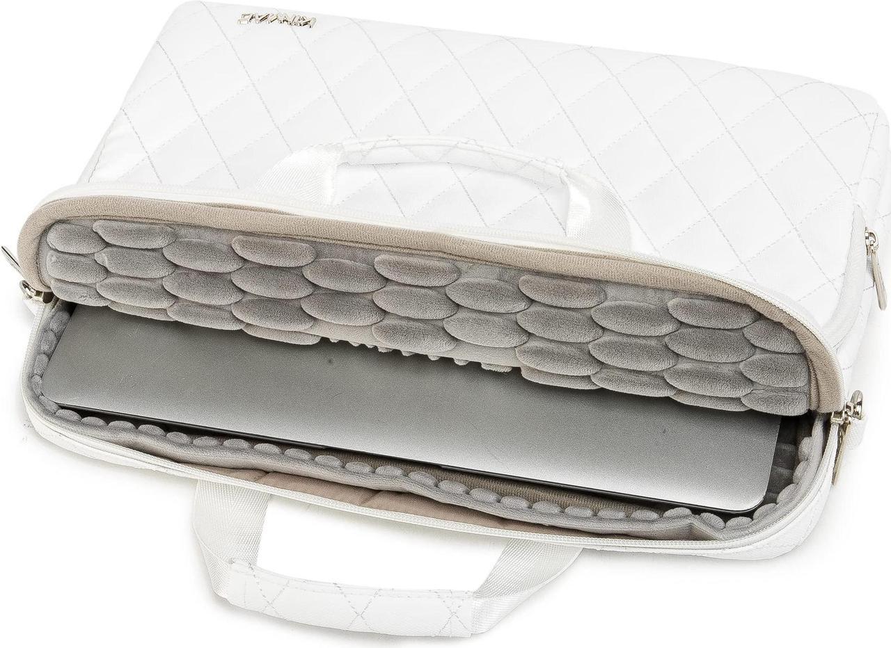 Alt view image 2 of 5 - inmac 360 Degree Laptop Bag Full Cushioned Laptop Shoulder Bag For LG Gram 16 inch and 15.6 inch-16 inch Laptop (White)