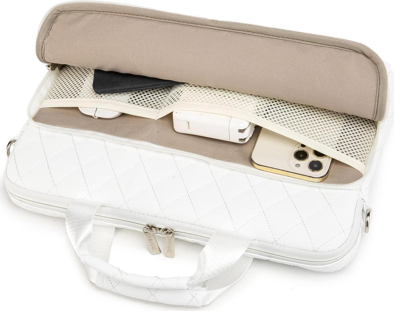 Alt view image 3 of 5 - inmac 360 Degree Laptop Bag Full Cushioned Laptop Shoulder Bag For LG Gram 16 inch and 15.6 inch-16 inch Laptop (White)