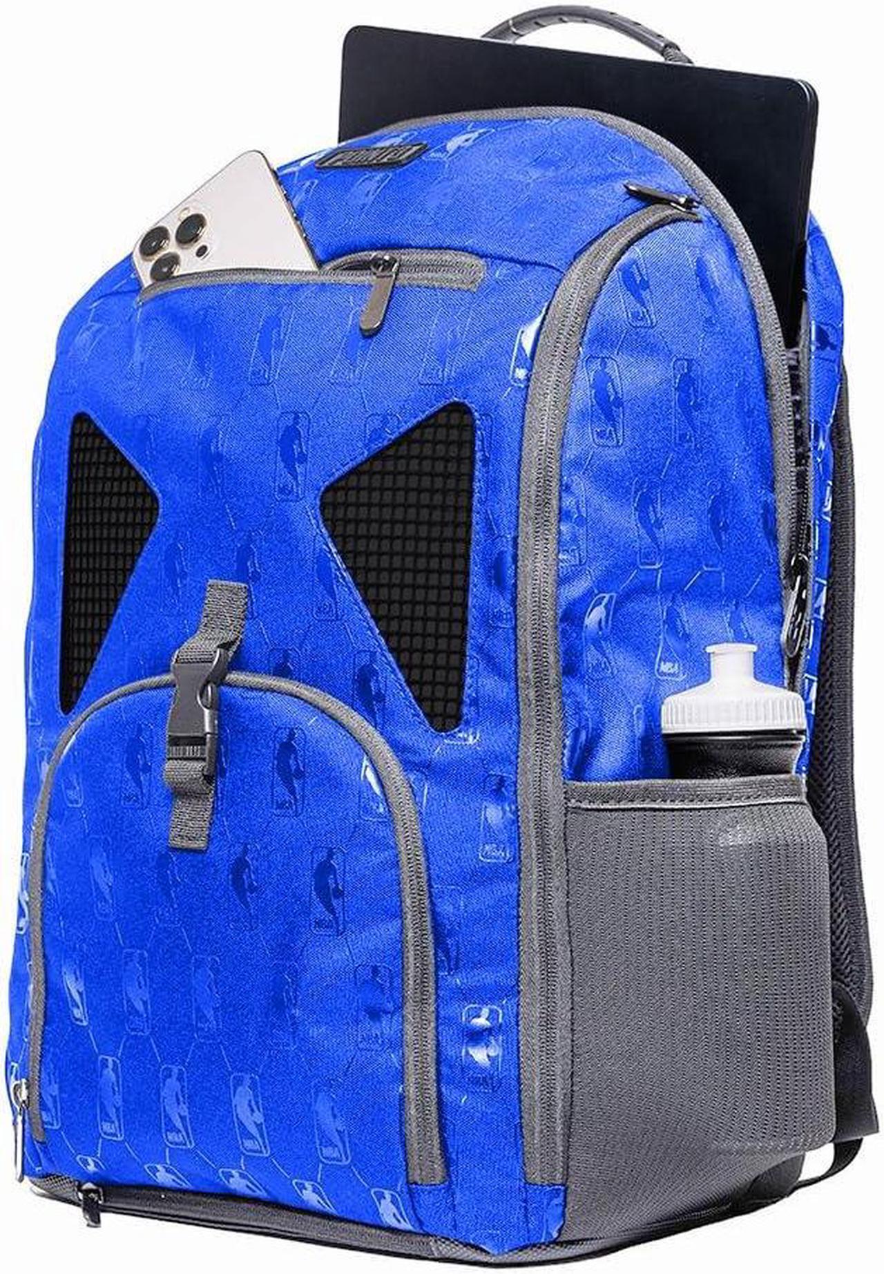Alt view image 2 of 5 - Point 3 Road Trip Tech Backpack Basketball Backpack with Waterproof Laptop Sleeve | Every Compartment You Need for Ball, Gear, Shoes, Books & Laptops | Blue