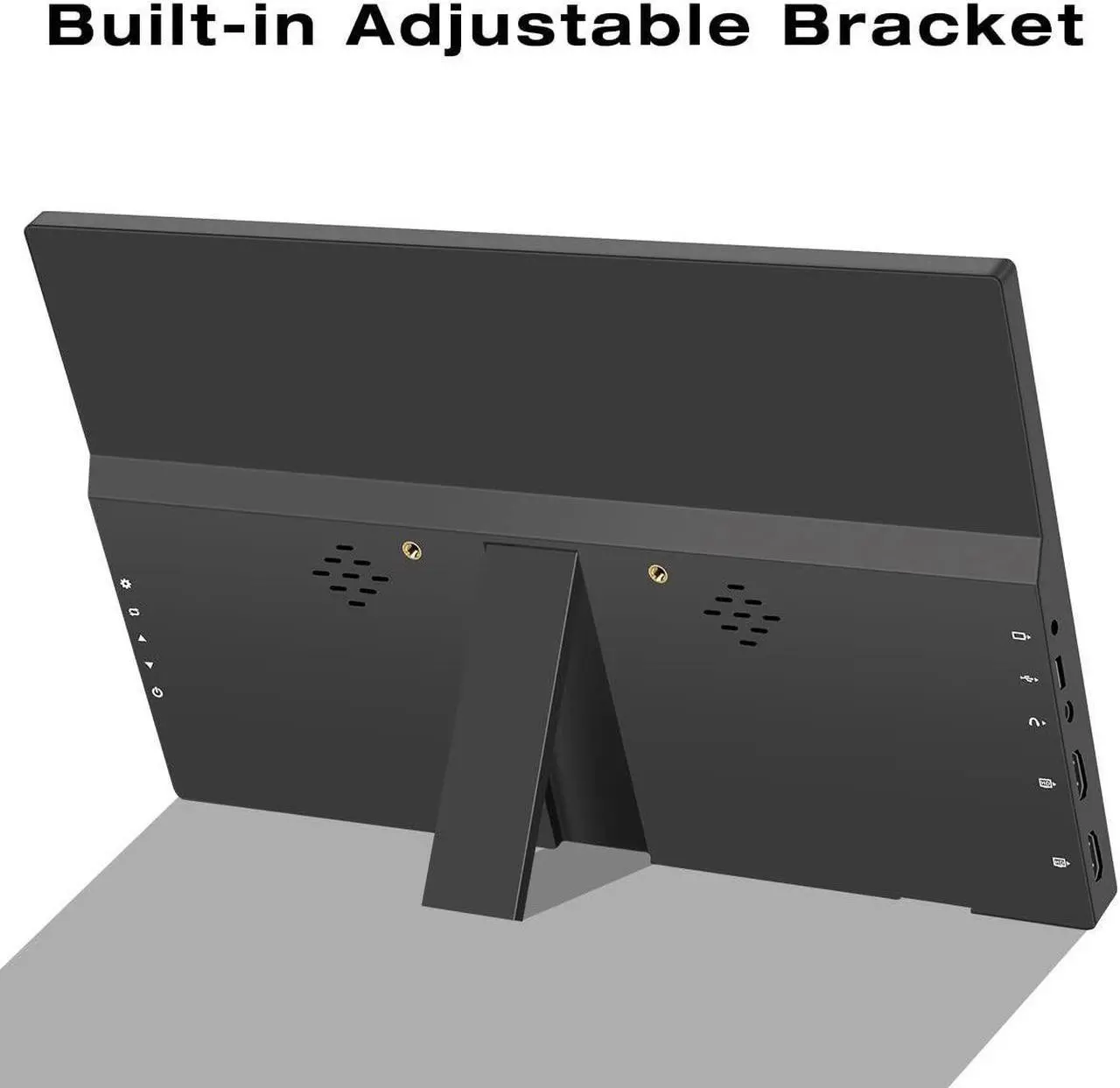 Alt view image 5 of 5 - Prechen Portable Monitor,11.6 Inch 1366 * 768 with HDMI USBC Small Monitor Compatibel for PS3 PS4 Raspberry Pi 3 2 1 Mini Monitor with Dual Built-in Speaker&Kickstand