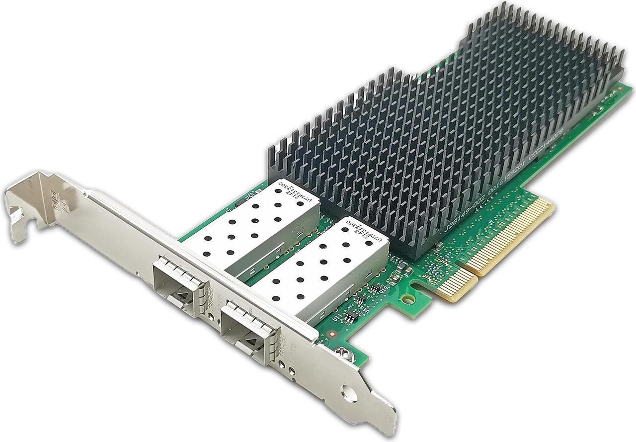 Main image of 10/25Gb Dual Converged Network Card (NIC), 25gigabit Ethernet Interface Adapter 2 x SFP28 Port,PCIe 3.0 x 8 Compatible with Intel XXV710-DA2 Support Windows/Windows Server/Linux/Freebsd