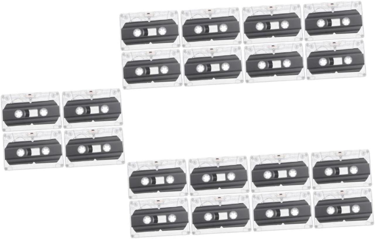 Main image of OSALADI 20 Pcs Blank Audio Tape Empty Audio Tapes Blank Cassette Tapes Recordable Audio Tapes Recordable Audio Cassette Tapes Blank Audio Cassette Tape Plastic High Transparency