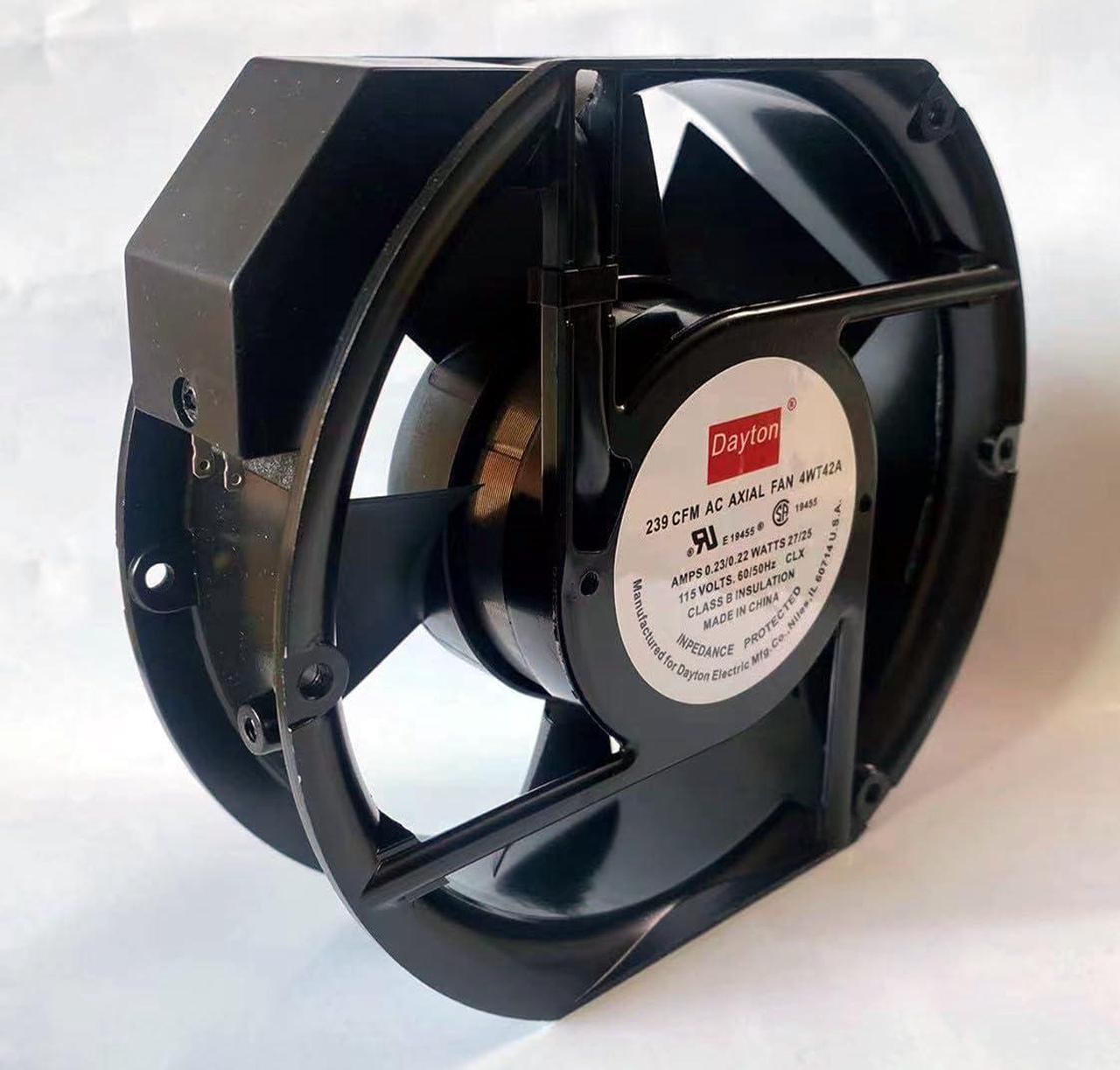 Alt view image 2 of 5 - 4WT42A Cooling Fan for 4WT42A 115VOLTS 0.23/0.22AMPS 27/25WATTS 239CFM AC AXIAL FAN