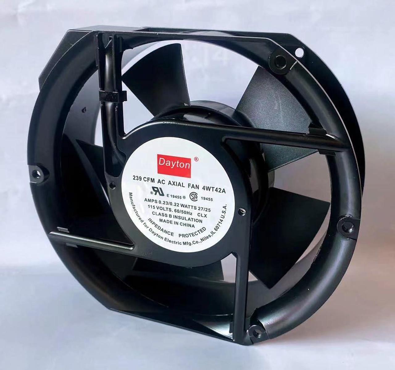 Alt view image 3 of 5 - 4WT42A Cooling Fan for 4WT42A 115VOLTS 0.23/0.22AMPS 27/25WATTS 239CFM AC AXIAL FAN