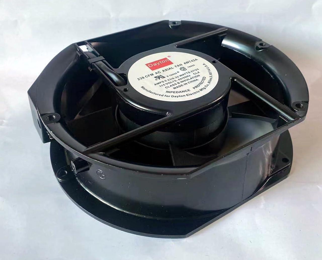 Alt view image 4 of 5 - 4WT42A Cooling Fan for 4WT42A 115VOLTS 0.23/0.22AMPS 27/25WATTS 239CFM AC AXIAL FAN