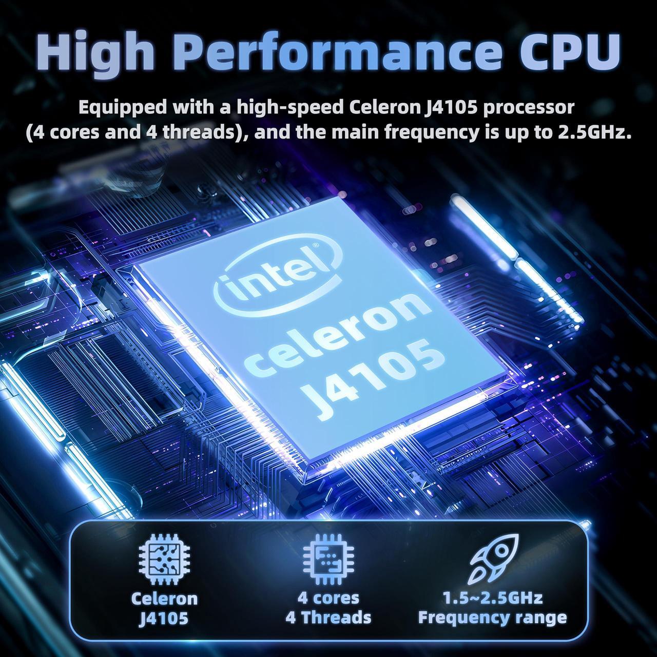 Alt view image 3 of 5 - All Metal 7'' HD Touchscreen Ultra-Light Mini Laptop: Celeron J4105 12GB RAM,960GB SSD, Win 11 Pro/MS Office 2019, WiFi, USB3.0, Mini HDMI, Webcam, TF Card - for Business and Students (12G+960GB)