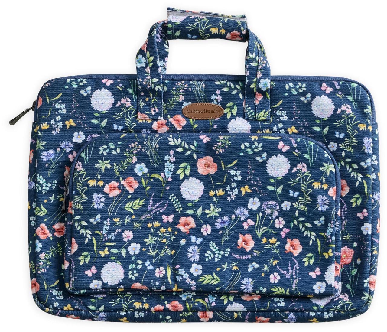 Main image of Maison d'Hermine Laptop Bag with Pocket upto 13.5 inch Stain and water repellent Cotton canvas - Just Florals