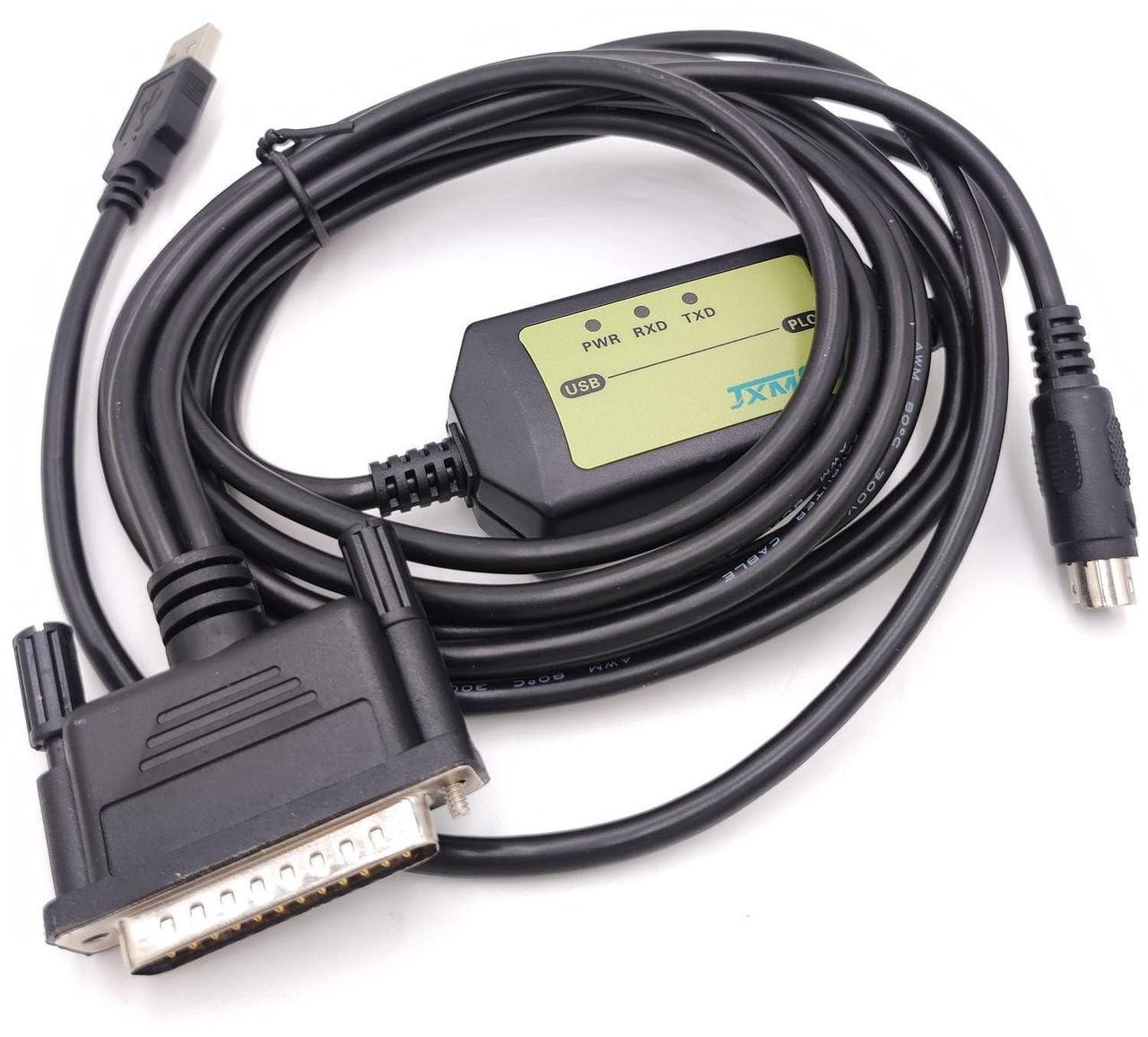 Alt view image 3 of 5 - LITKEQ USB-SC09 USB Programming Cable for Mitsubishi PLC FX and A Series, Compatible with F2/A00/A1S and FX2N/1N/1S