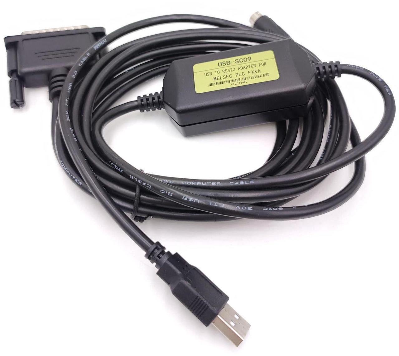 Alt view image 4 of 5 - LITKEQ USB-SC09 USB Programming Cable for Mitsubishi PLC FX and A Series, Compatible with F2/A00/A1S and FX2N/1N/1S