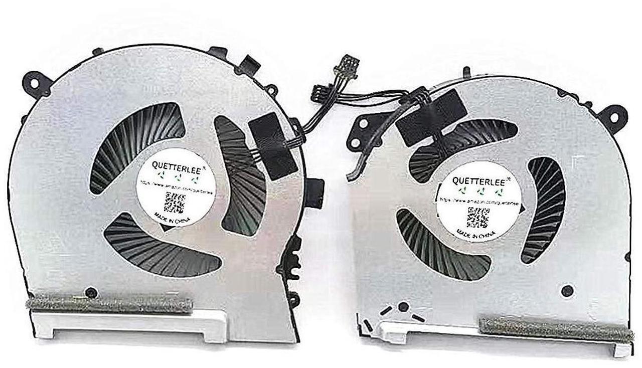 Main image of QUETTERLEE Replacement New Laptop CPU+GPU Cooling Fan for HP OMEN Laptop 15-DH 15-DH0015NR 15T-DH000 15-DH001NR 15-DH002NR 15-DH0161TX TPN-C143 Series ND8CC01-18L06 ND8CC01-18L07 Fan