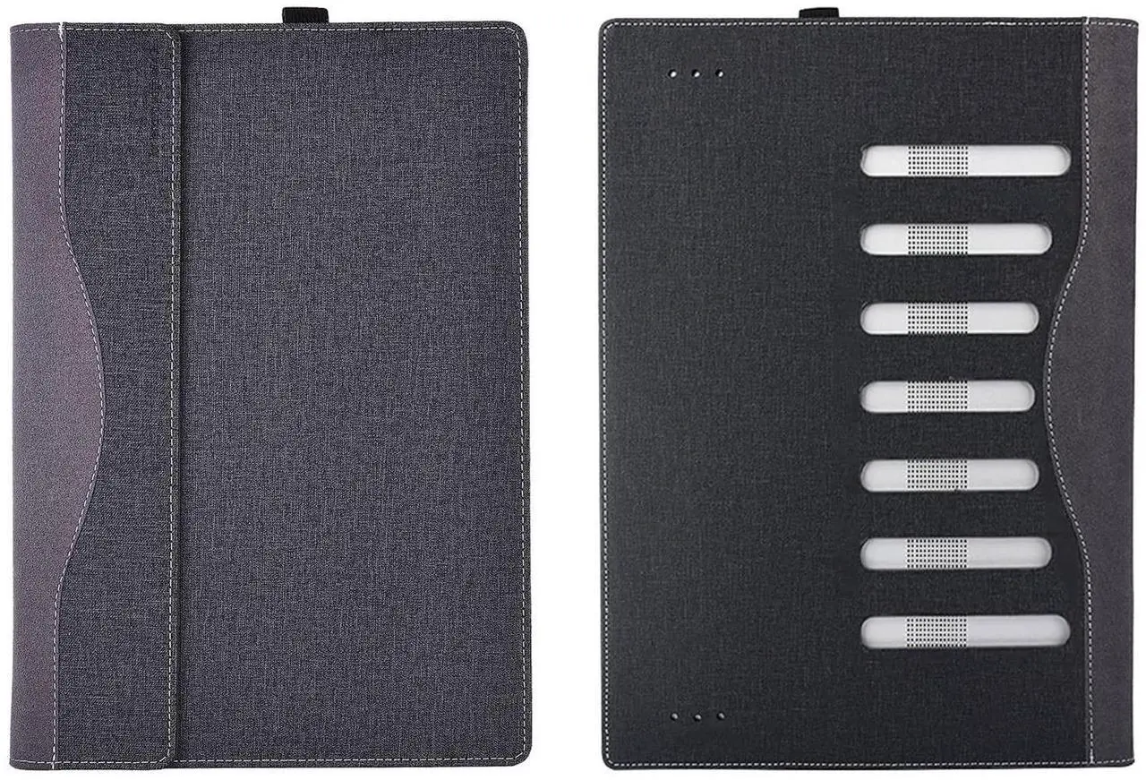 Alt view image 3 of 5 - RUNMEIJIA Laptop Cover Case Only for ASUS ROG Zephyrus G16(2024~2025 16" [not Compatible with Any Other Model] .2-in-1 PU Leather Detachable Notebook Sleeve Computer Bag Protective (Black)