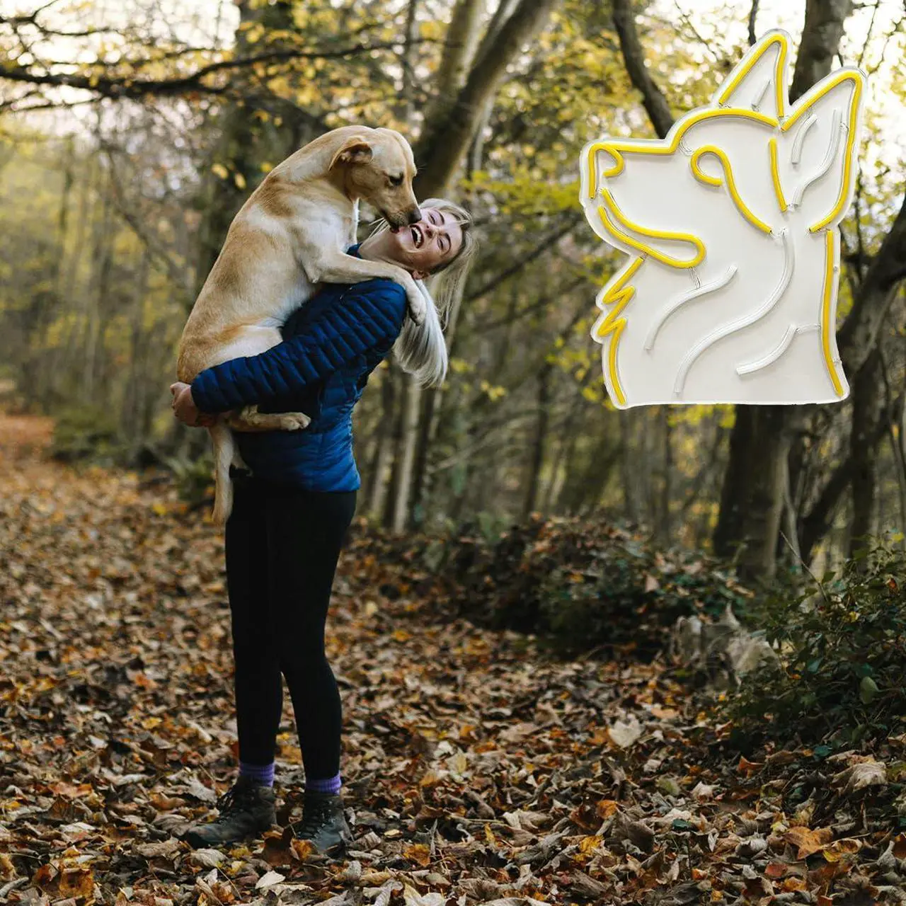Alt view image 5 of 7 - Dog LED Neon Sign Super Bright Acrylic Dimmable German Shepherd Led Light Size 15.7x11.8 in Dog Neon Light for Dog Lovers Window Store Display Beer Bar Nightclub Grand Opening Gift(German Shepherd)