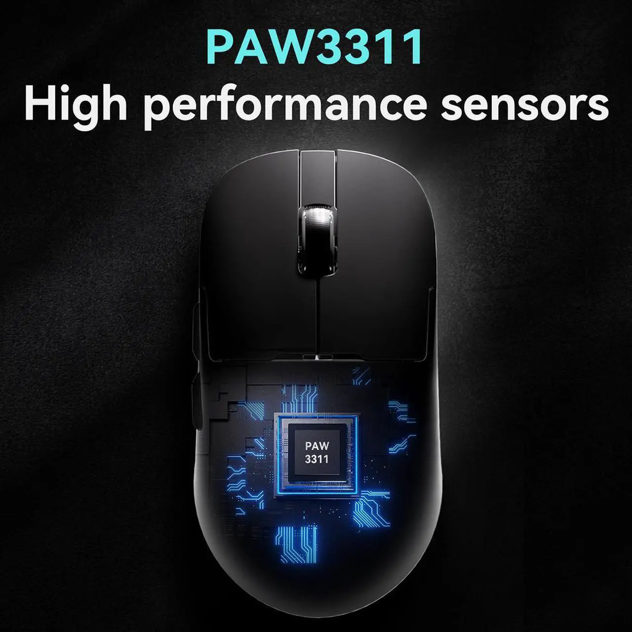 Alt view image 4 of 7 - FIRSTBLOOD x AJAZZ AJ159P MC Magnetic Wireless Mouse Triple Mode Gaming Mouse Ergonomic Lightweight White