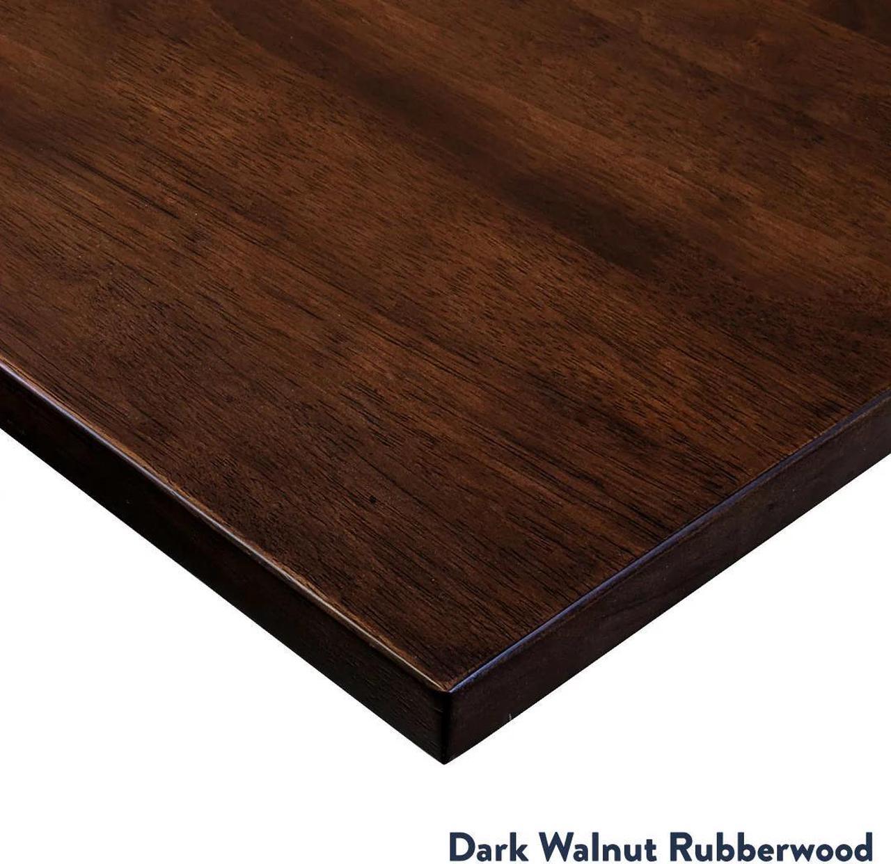 Alt view image 3 of 7 - Desky Dual Mini Rubberwood Sit Stand Desk - Walnut  / 32 x 20 in / Space Gray