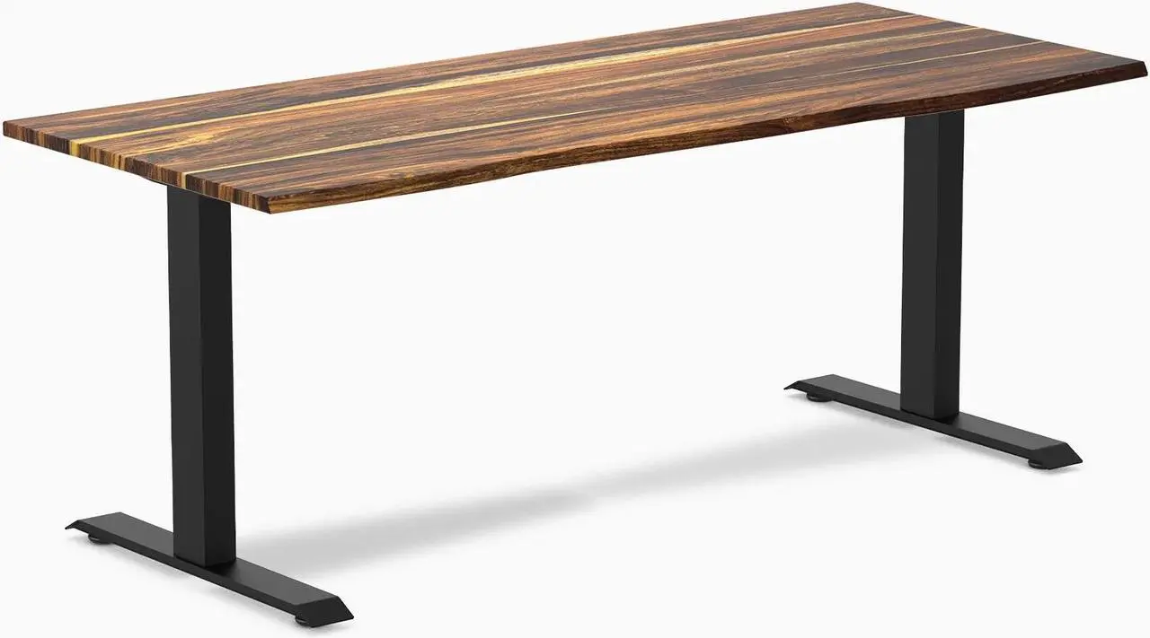 Alt view image 2 of 7 - Desky Zero Hardwood Office Desk - White Oak / 72 x 30 in / Grey