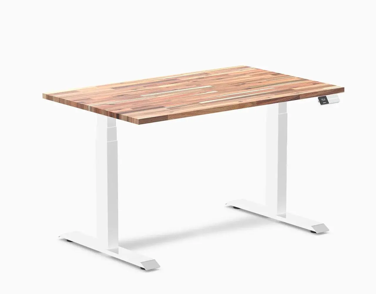Alt view image 7 of 7 - Desky Dual Softwood Sit Stand Desk - Acacia / 72 x 30 in / Grey