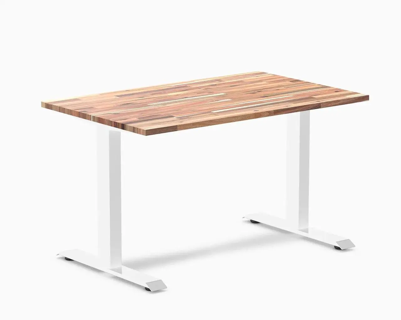 Alt view image 7 of 7 - Desky Zero Softwood Office Desk - American Rustic Pine / 72 x 30 in / White