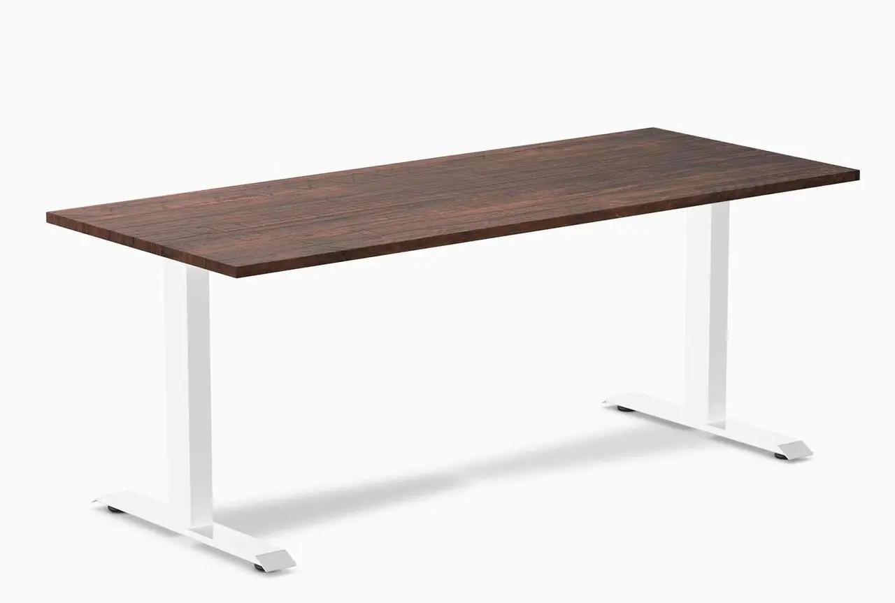 Main image of Desky Zero Softwood Office Desk - American Rustic Pine / 72 x 30 in / White