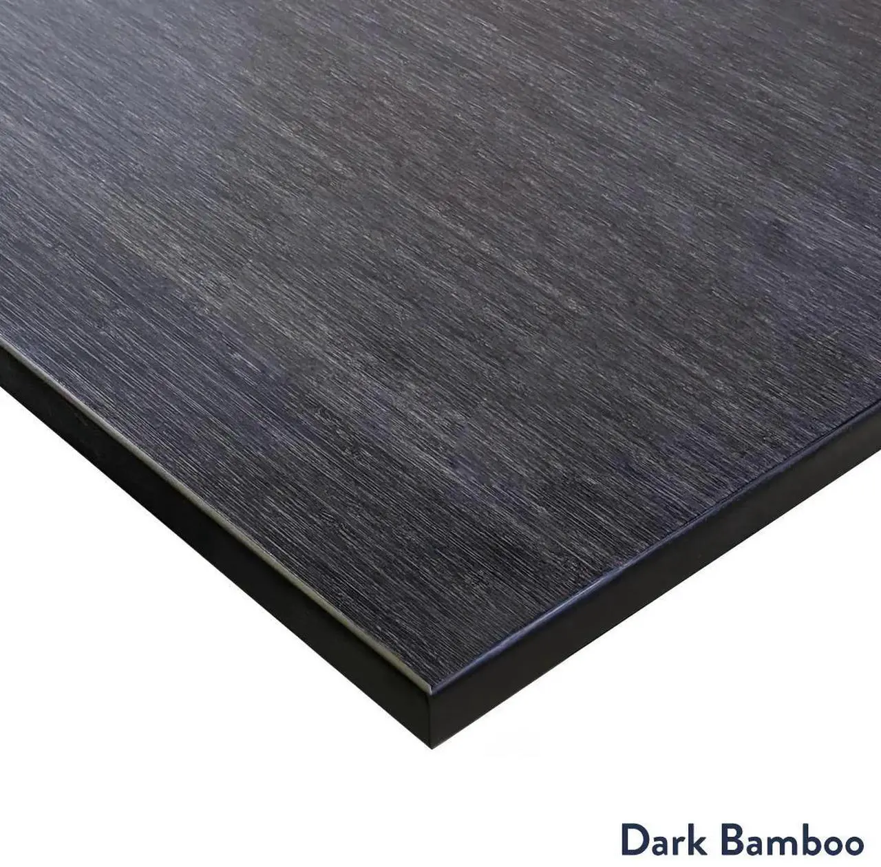 Alt view image 5 of 7 - Desky Zero Bamboo Office Desk - Dark Bamboo / 72 x 30 in / Matte Black