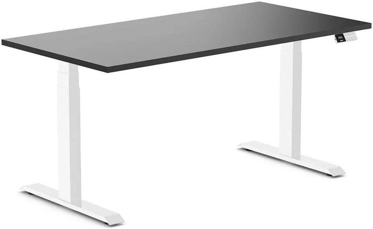 Desky Dual Laminate Sit Stand Desk - Black / 59.1 x 29.5 inches / White