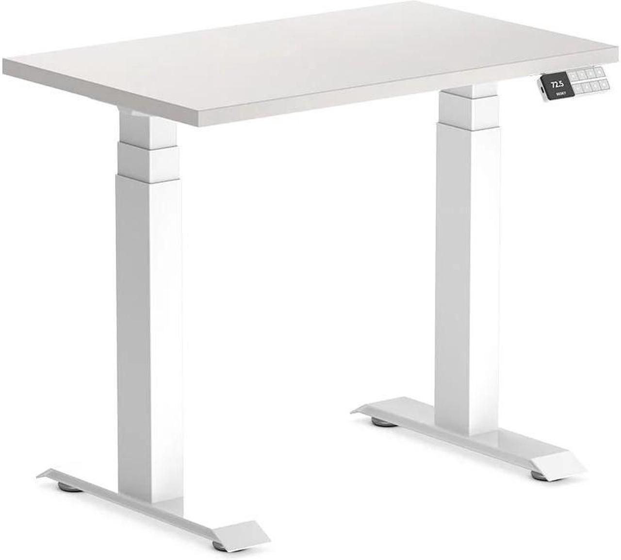 Desky Dual Mini Sit Stand Desk - White / 32 x 20 inches / White