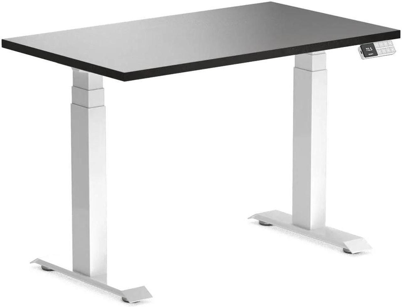 Desky Dual Mini Sit Stand Desk - Black / 40 x 24 inches / White